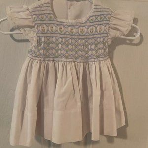 Vintage Toddler girl smocked dress.
